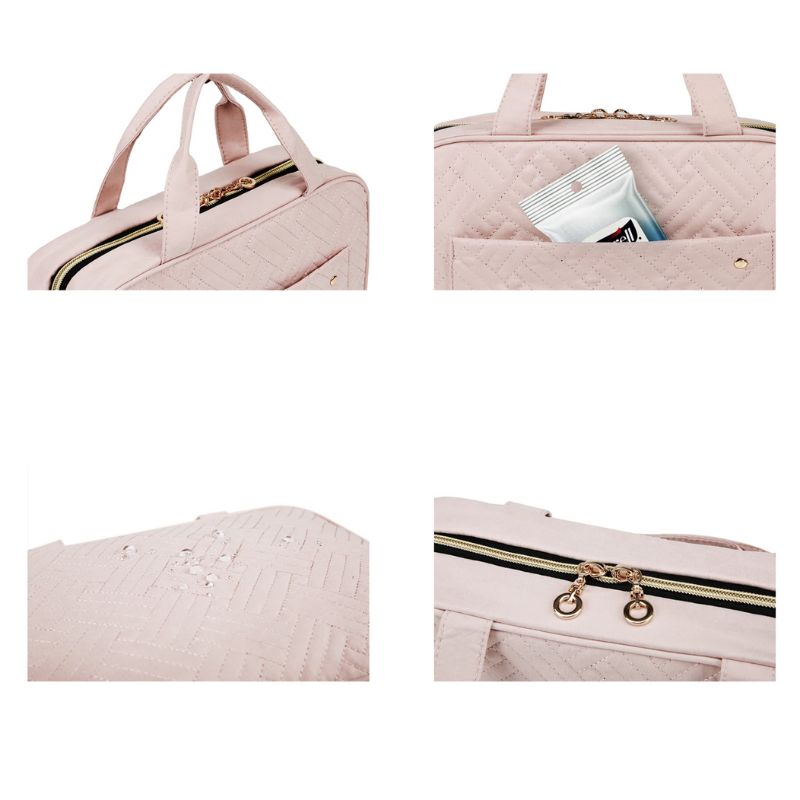 mallette de maquillage voyage - Noir - Rose