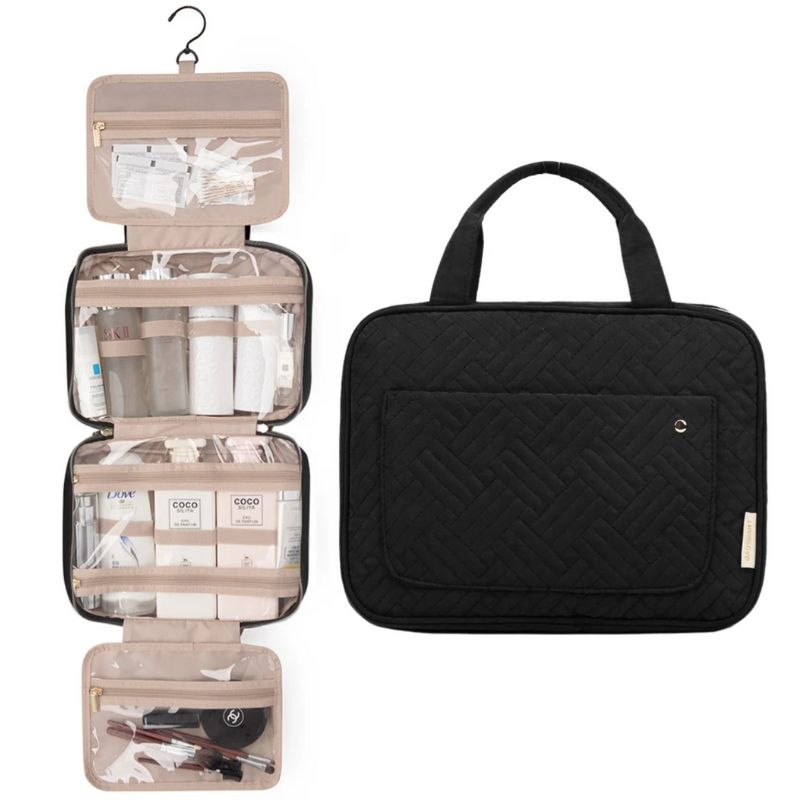 trousse de beauté voyage - Noir - Rose