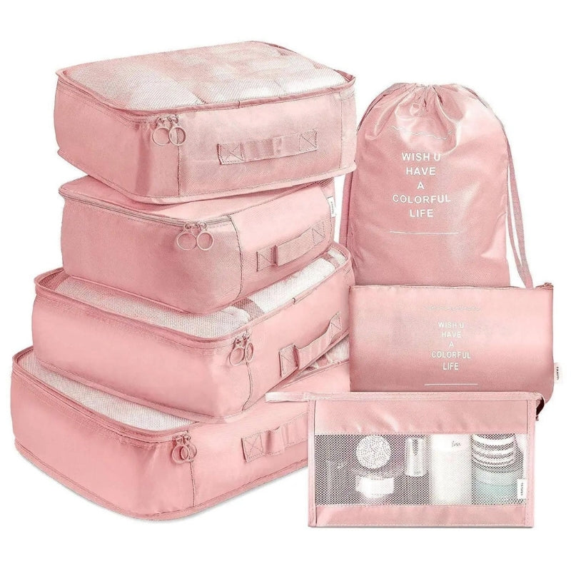 Lot Organisateur Bagages - Rose