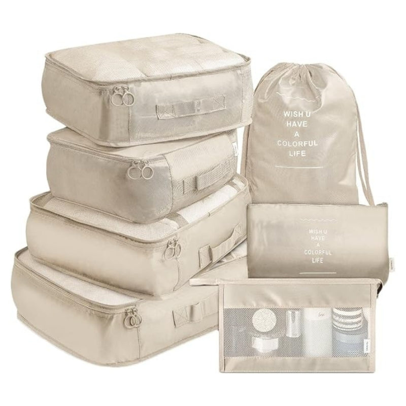 Lot Organisateur Bagages - Beige