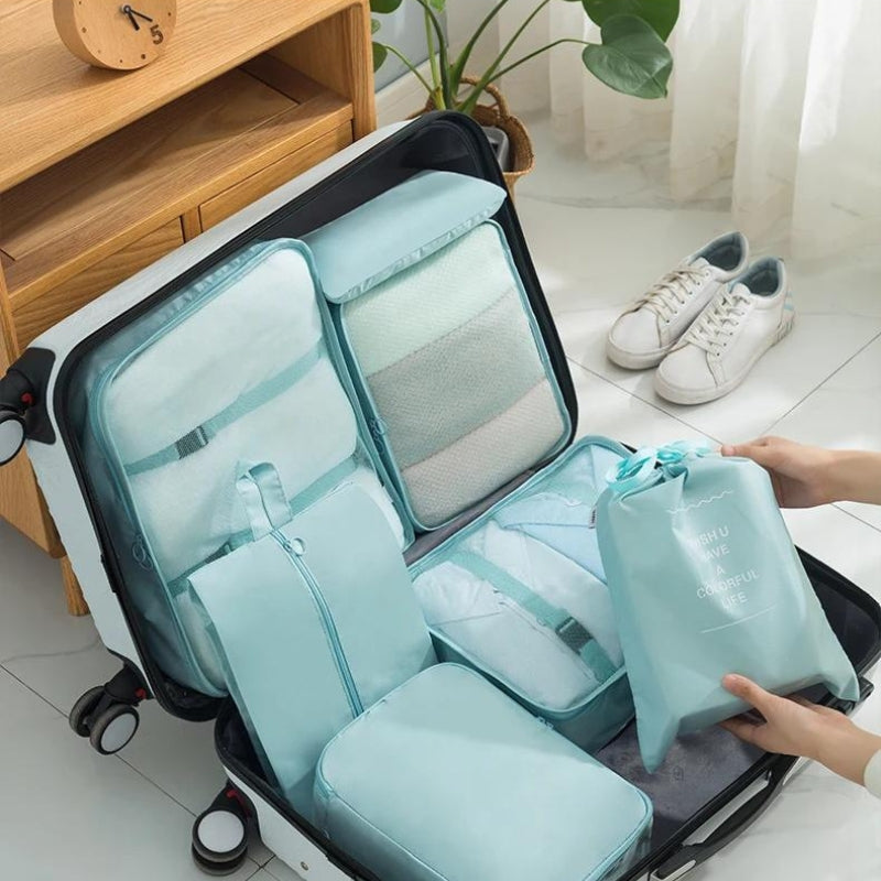 Bagage Organisateur compartiments ouverts - Turquoise - Bleu Marine - Bleu Clair - Beige - Noir - Gris - Rose