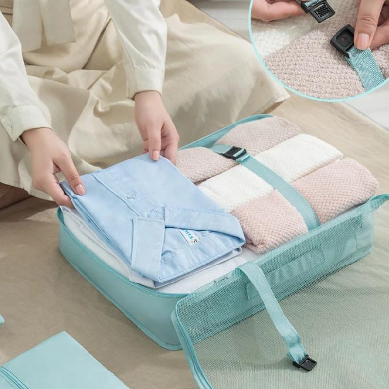valise avec organisateur - Turquoise - Bleu Marine - Bleu Clair - Beige - Noir - Gris - Rose