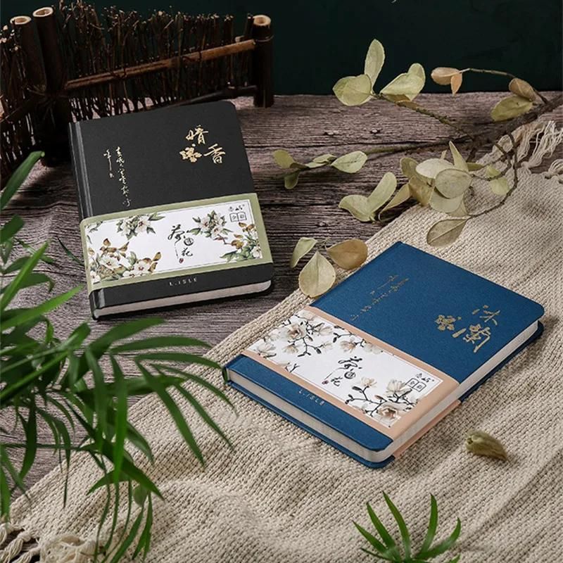 beau cahier de note - Vert - Bleu - Noir - Gris
