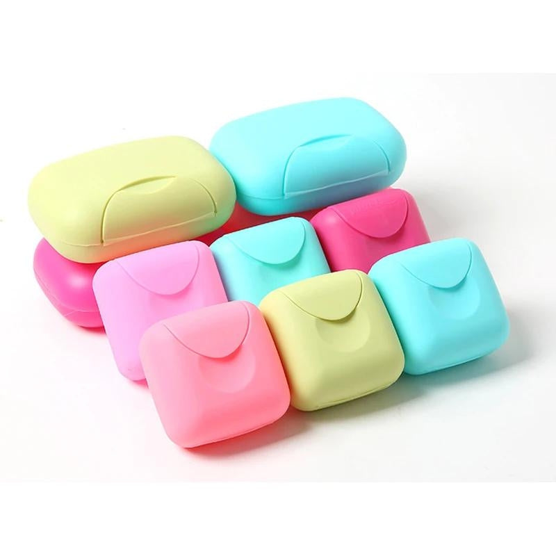 petite boite savon voyage - Rose - Bleu - Rose Fushia - Vert - Blanc