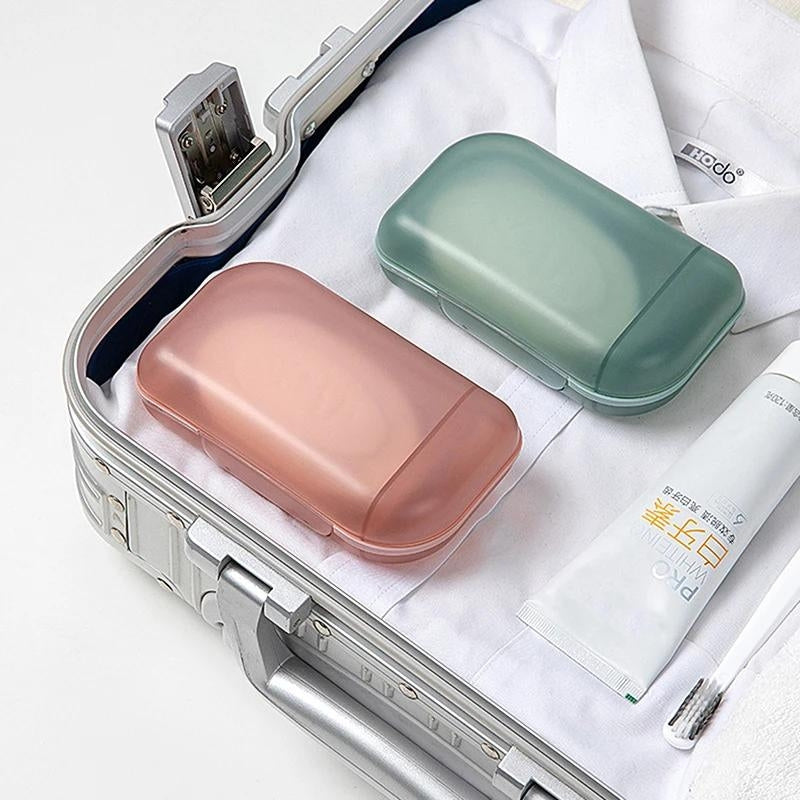 boite pour savon solide - Gris - Bleu - Rose - Vert