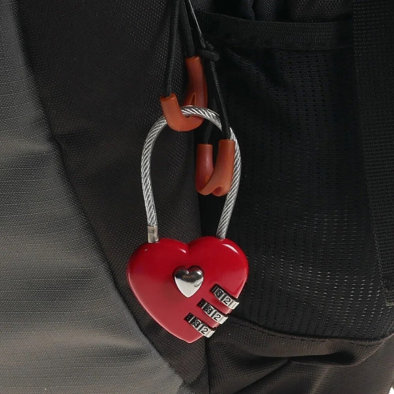 cadenas à code pour valise - Rose - Gris - Or - Rouge - Noir - Bleu