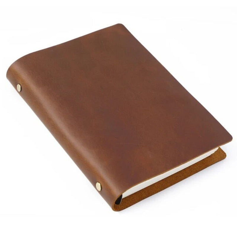 cahier de note en cuir - Marron