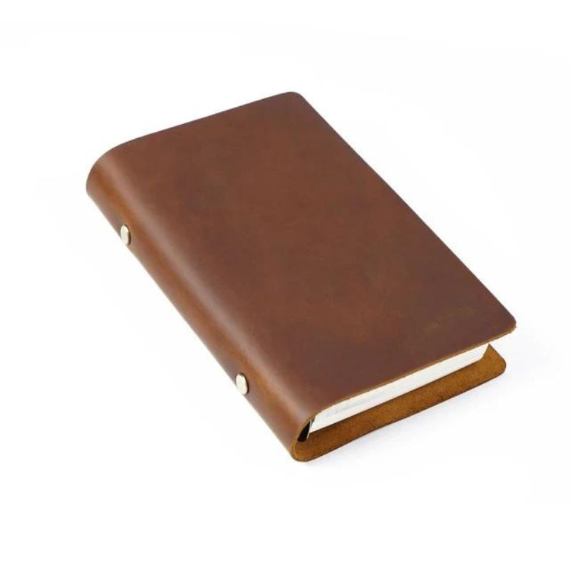 carnet de note couverture cuir - Marron