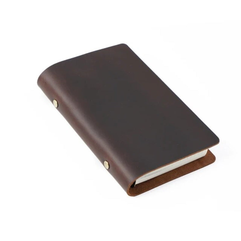 carnet cuir - Marron Foncé - M