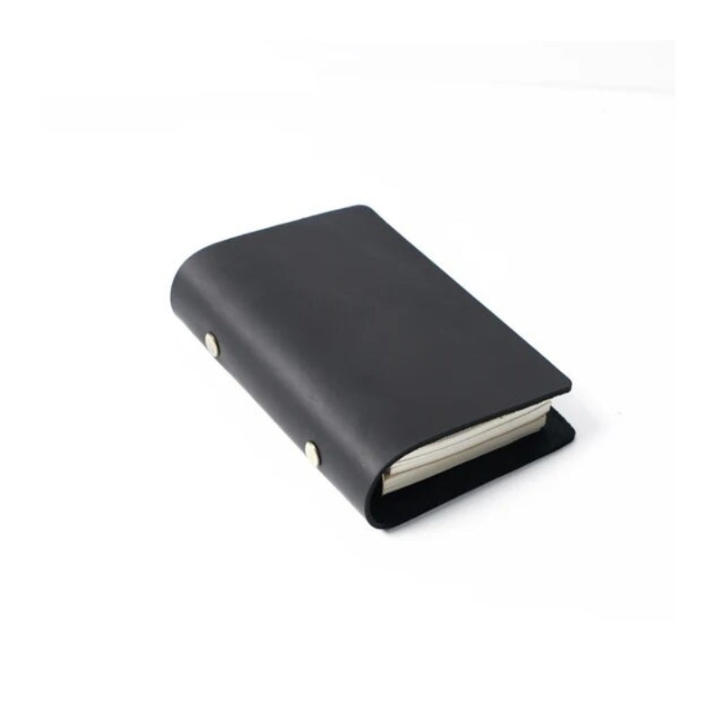 carnet notes cuir - Noir - S