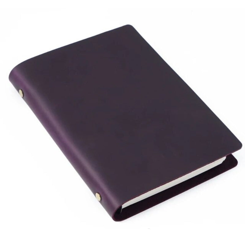 carnet de notes cuir - Violet - L