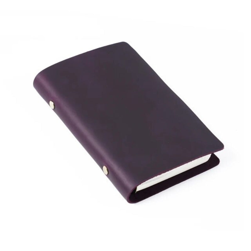 carnet de notes en cuir - Violet - M
