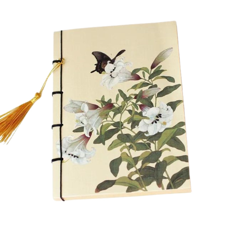 carnet en papier japonais - Motif à Fleurs - Modèle 6