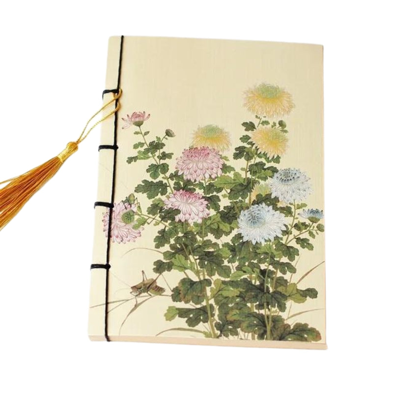 carnet reliure japonaise - Motif à Fleurs - Modèle 3