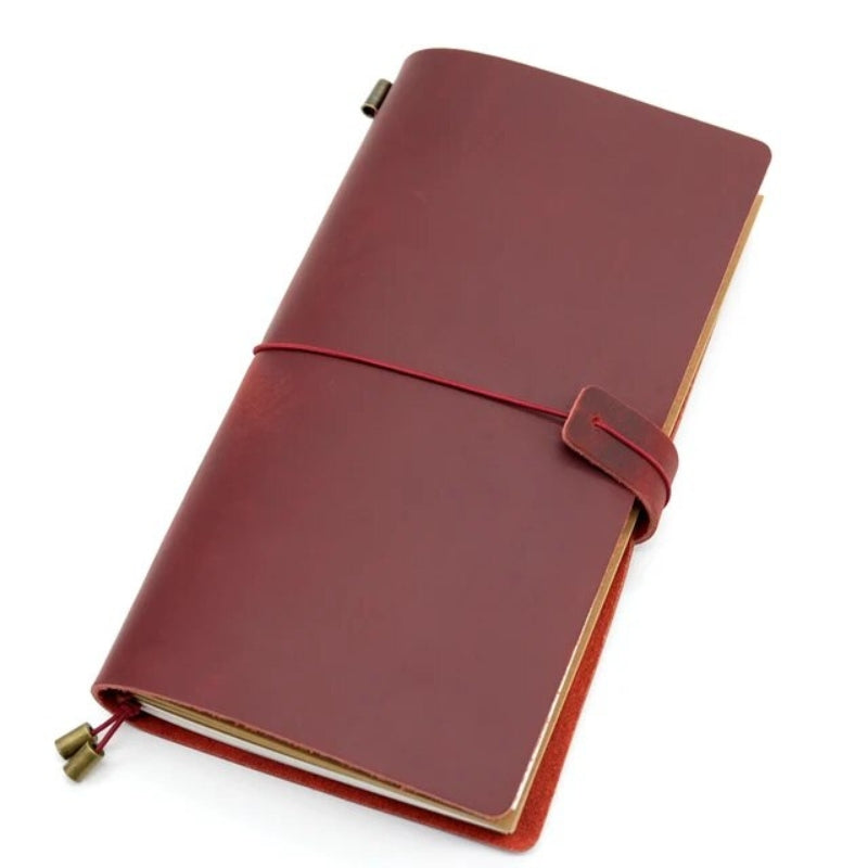 carnet de note couverture cuir - Rouge