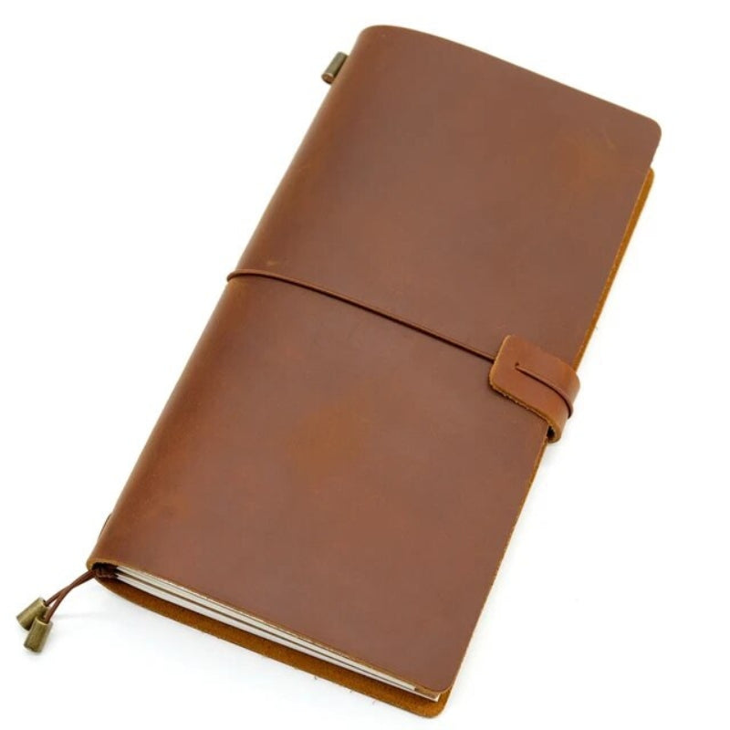 carnet de note cuir - Marron
