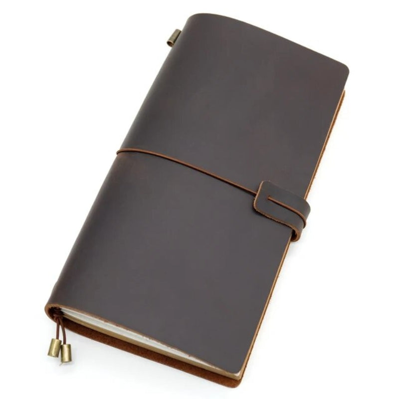 carnet vintage ancien - Marron Foncé