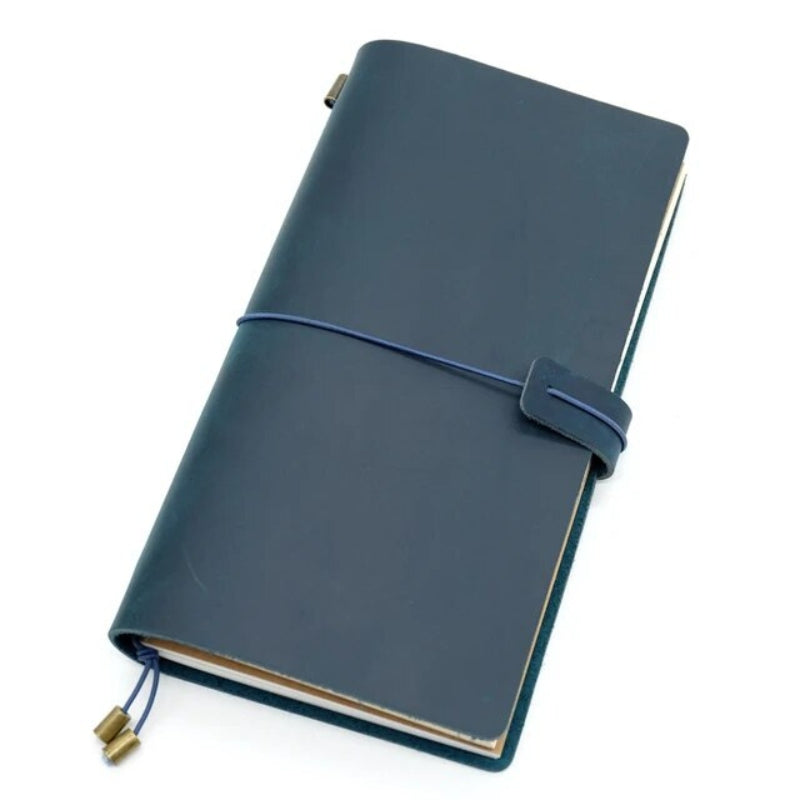 carnet de note cuir luxe - Bleu