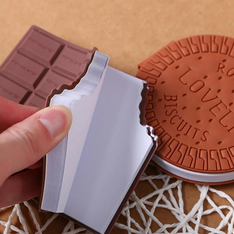 carnet de voyages - Forme de Biscuit Rond - Forme de Tablette de Chocolat