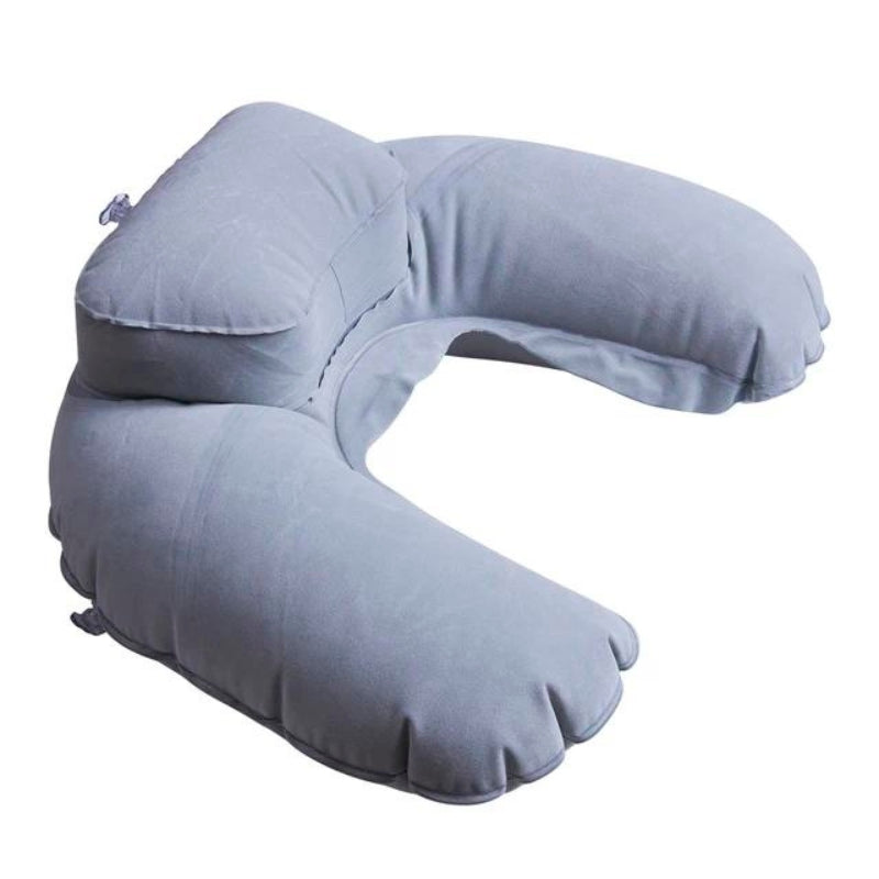 coussin nuque voyage gonflable - Gris