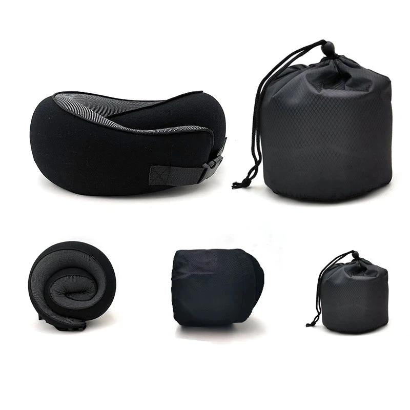 coussin voyage mémoire de forme - Noir Fermeture Velcro - Noir Fermeture à Boucle - Gris Fermeture Velcro - Gris Fermeture à Boucle