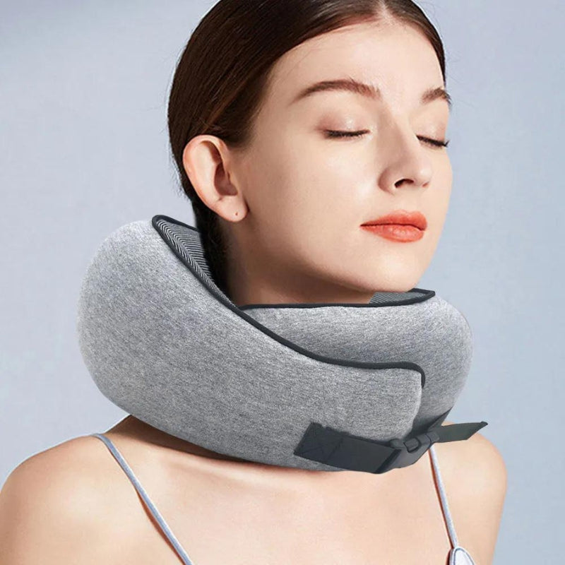 coussin mémoire de forme voyage - Noir Fermeture Velcro - Noir Fermeture à Boucle - Gris Fermeture Velcro - Gris Fermeture à Boucle