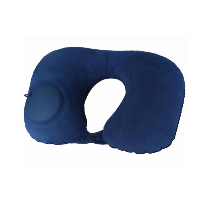 coussin tour de cou gonflable voyage - Bleu Marine