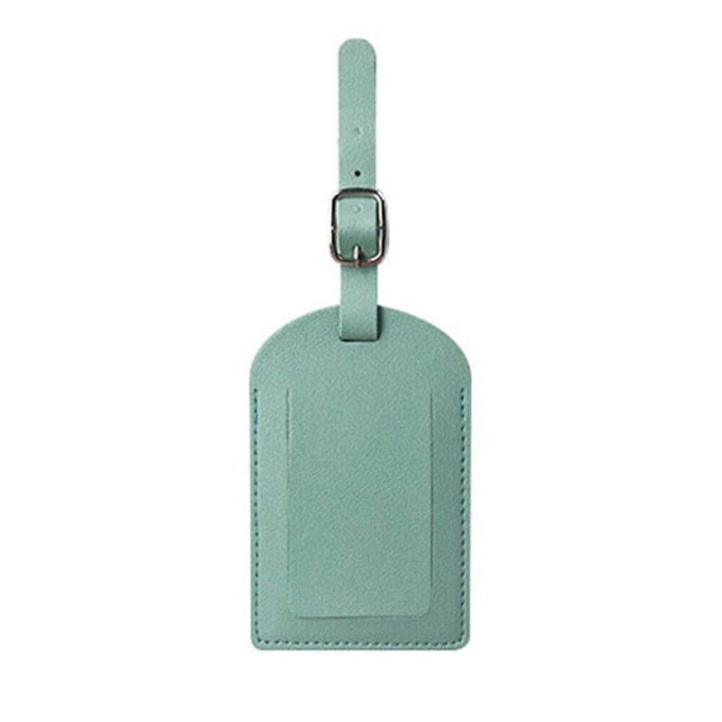 etiquette bagage cuir - Vert clair 1 Pièce