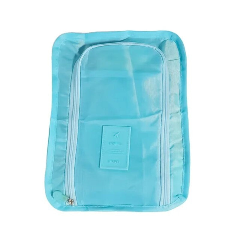 sac voyage chaussures - Bleu Ciel