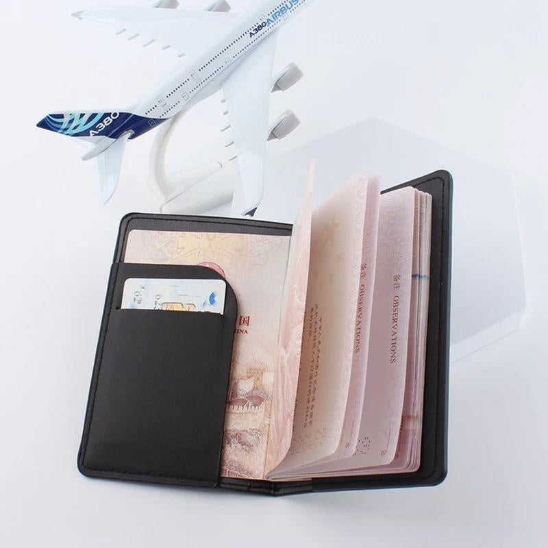 etui de passeport personnalisé - Noir - Rose - Fushia - Blanc - Marron - Lavande - Violet - Bleu - Vert