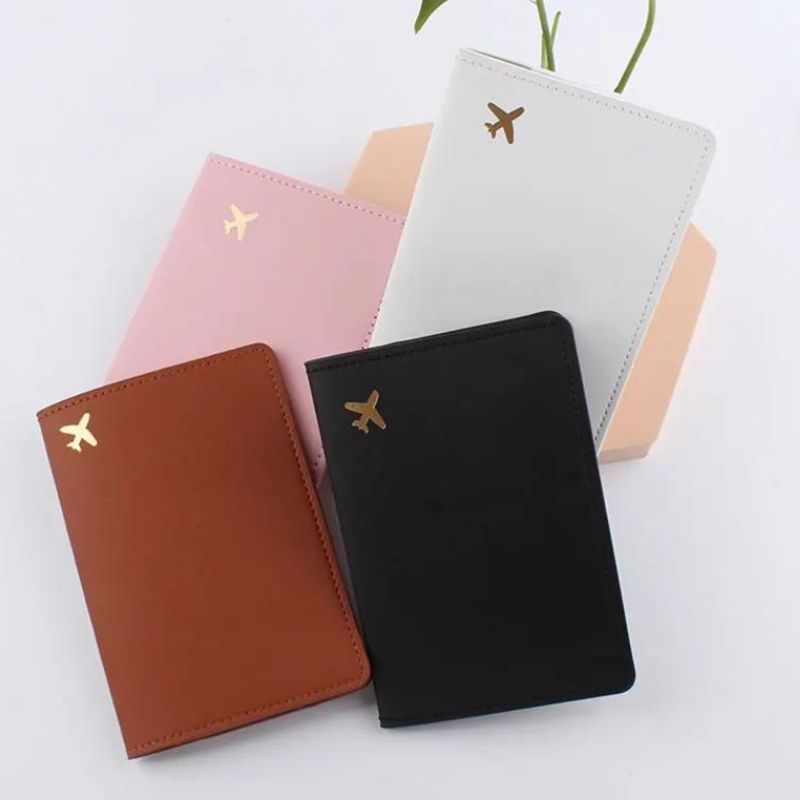 protege passeport personnalisé - Noir - Rose - Fushia - Blanc - Marron - Lavande - Violet - Bleu - Vert