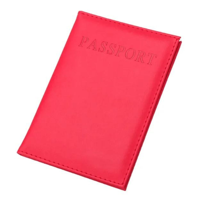 pochette protection passeport - Rouge