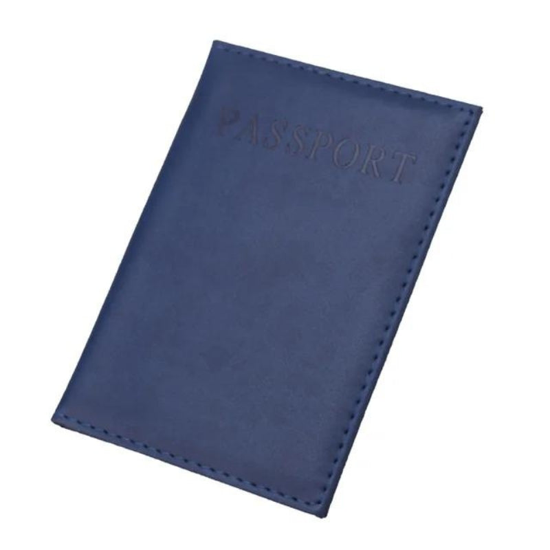 protège passeport homme - Bleu Marine