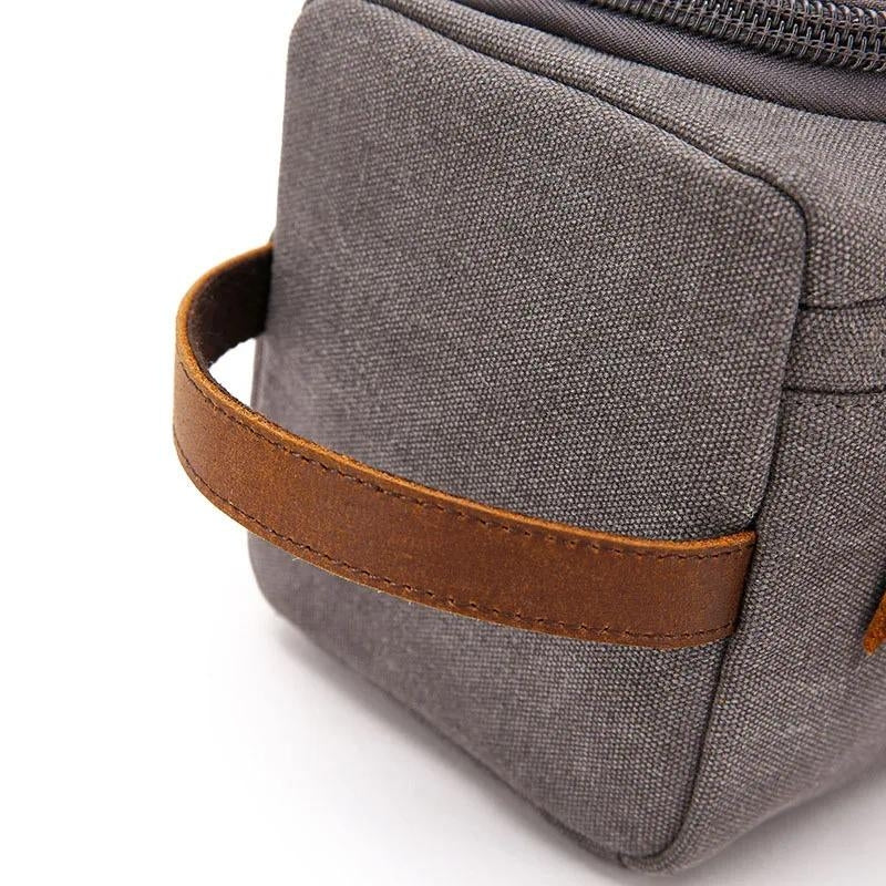 trousse de toilette homme grande capacite - Bleu - Noir - Gris - Marron