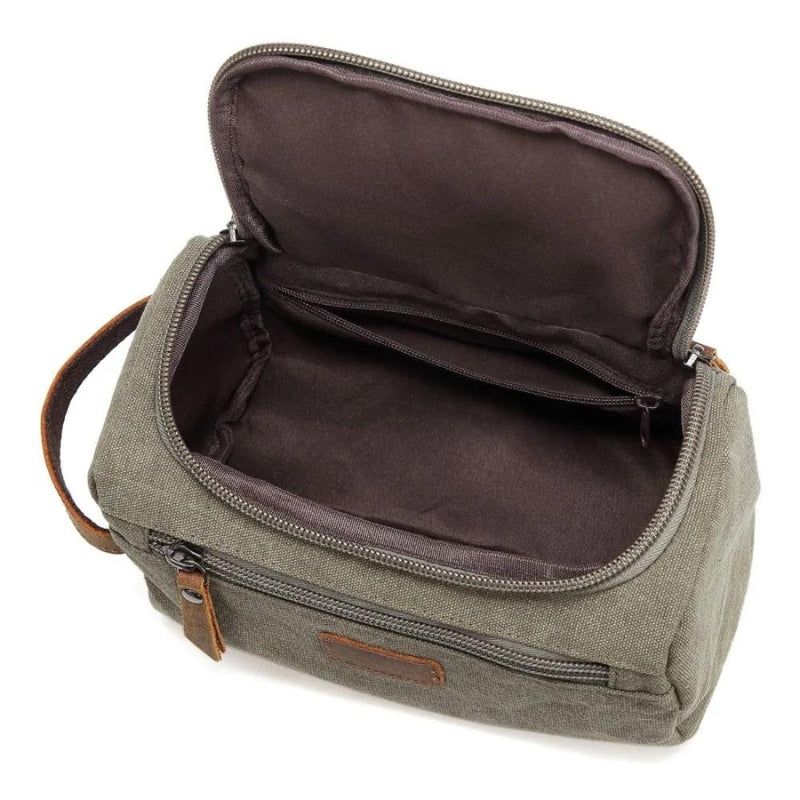 trousse de toilette homme grande contenance - Bleu - Noir - Gris - Marron