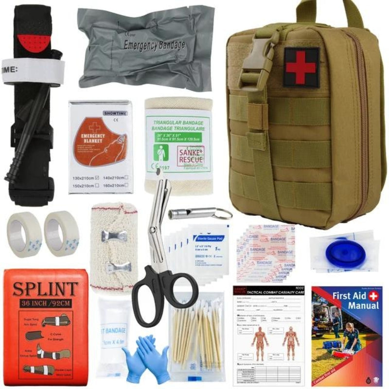 trousse de secours voyage contenu - Kaki