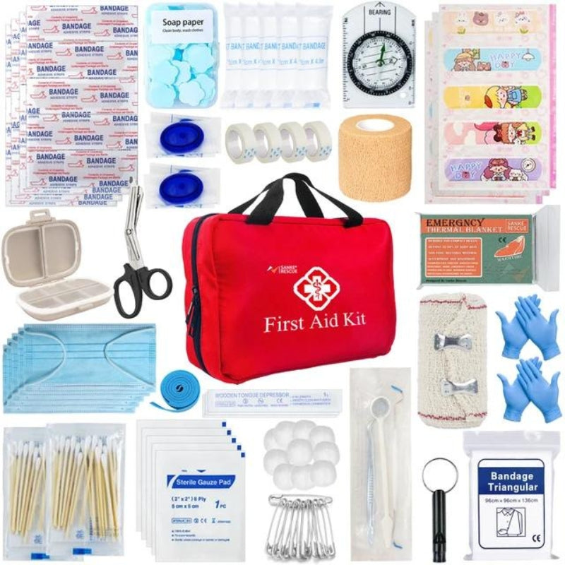 trousse de premier secours voyage - Rouge - 330 Pièces