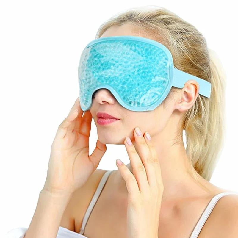 masque de sommeil froid - Rose - Bleu Ciel - Vert - Noir - Violet