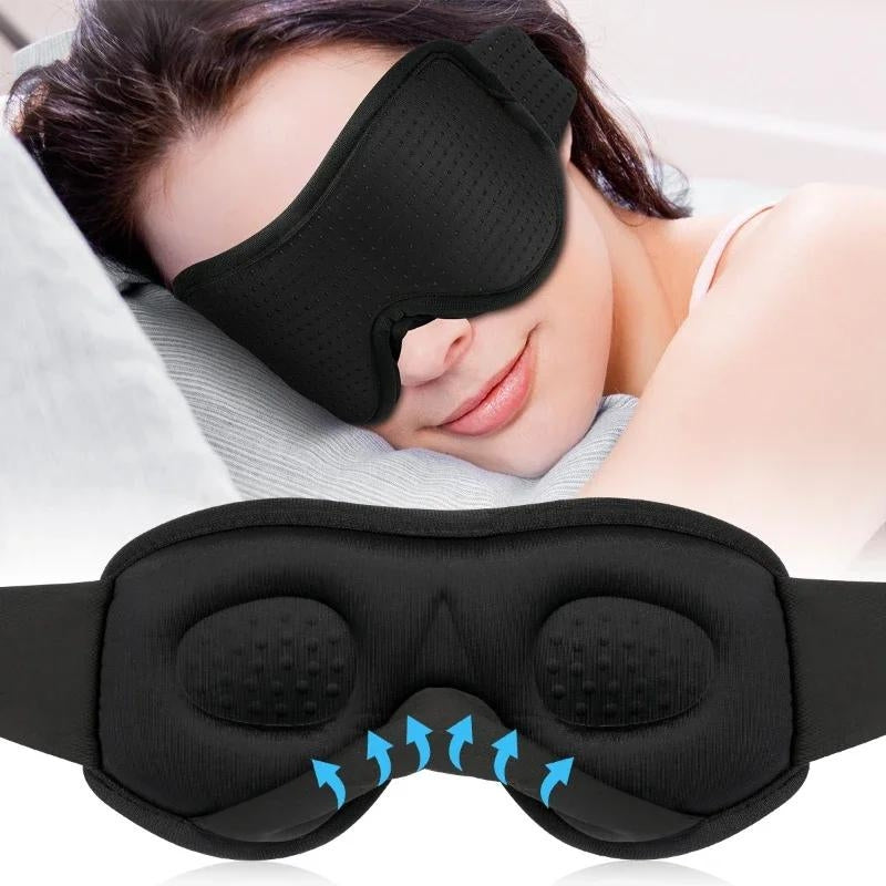 masque de nuit yeux sommeil - Vert - Beige - Bleu Marine - Noir