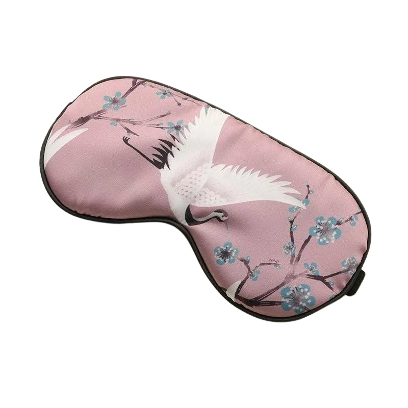 masque de sommeil soie pour femme - Rose