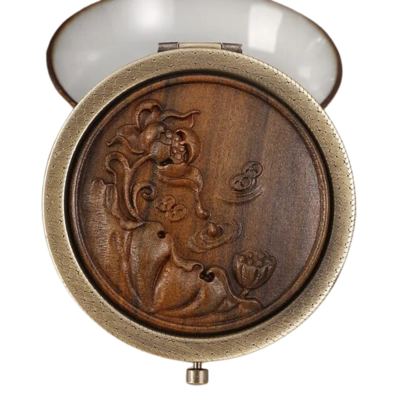 miroir de bois flotté - Marron Foncé - Modèle 1
