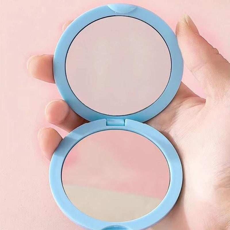 miroir maquillage led de poche - Jaune - Noir - Blanc - Violet - Rose - Rose Fushia - Orange - Vert - Bleu - Beige