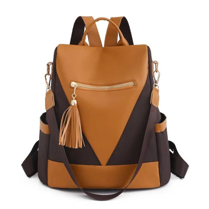 sac à dos de voyage femme - Orange et marron
