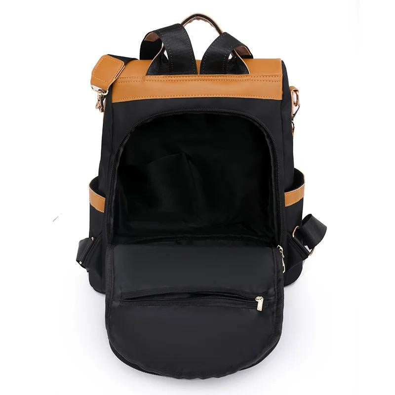 sac à dos voyage femme tendance - Orange et noir - Orange et marron - Orange et gris
