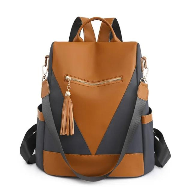 sac à dos de voyage pour femme - Orange et gris