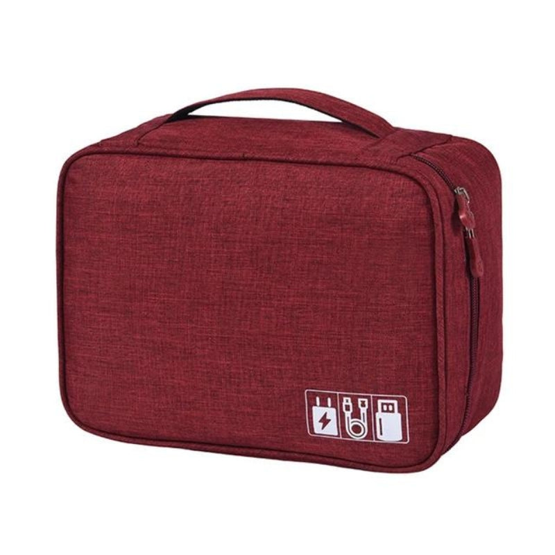 sacoche rangement cable - Rouge