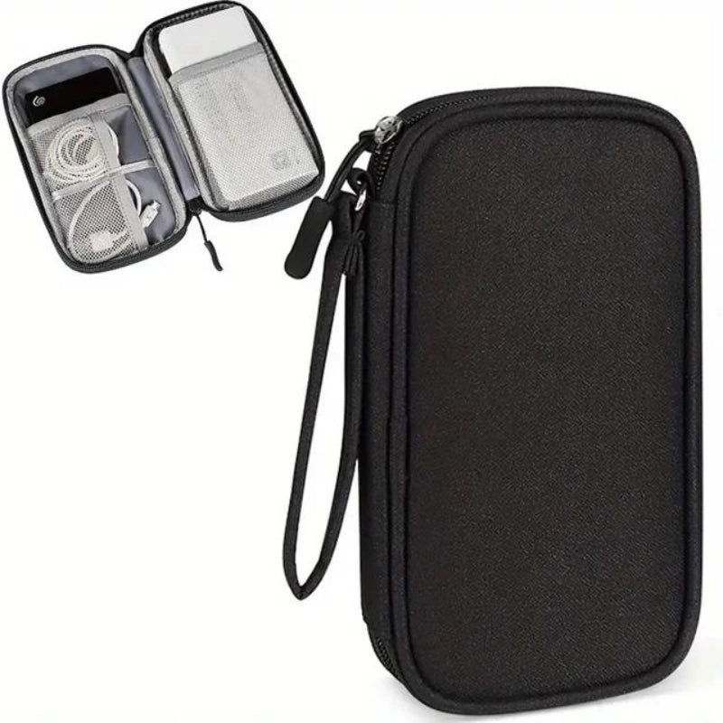 pochette pour ranger cable - Noir
