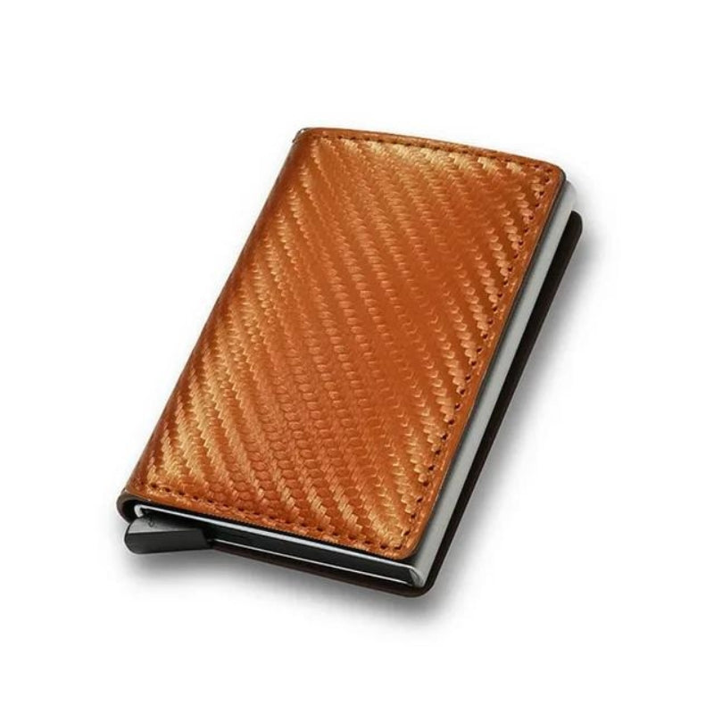 étui protection carte bancaire rfid - Orange