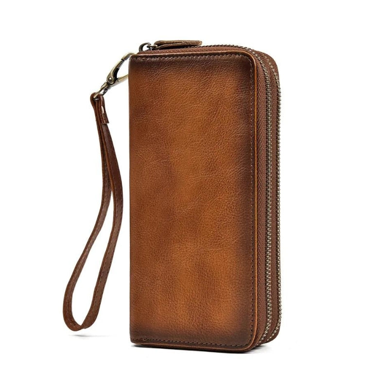 portefeuille en cuir pour homme - Marron  Café