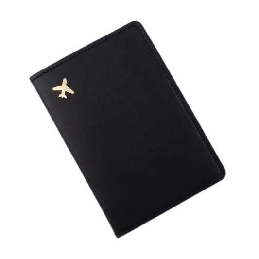 protection passeport cuir - Noir